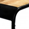 Stolik konsola, 140x35x76 cm, lite surowe drewno mango