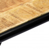 Stolik konsola, 140x35x76 cm, lite surowe drewno mango
