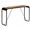 Stolik konsola, 140x35x76 cm, lite surowe drewno mango