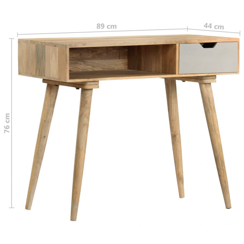 Stolik konsola, 89 x 44 x 76 cm, lite drewno mango