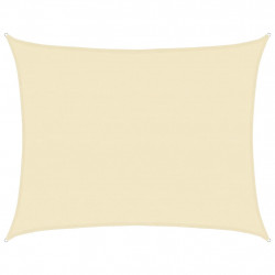 Żagiel przeciwsłoneczny, 160 g/m², kremowy, 6x7 m, HDPE
