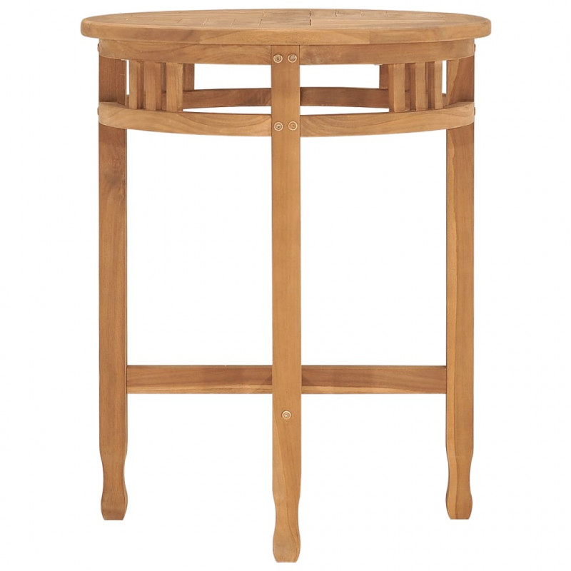 Stolik bistro, Ø60x75,5 cm, lite drewno tekowe