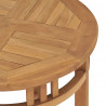 Stolik bistro, Ø60x75,5 cm, lite drewno tekowe