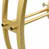 Zegar ścienny, złoty, 52 cm, żelazo