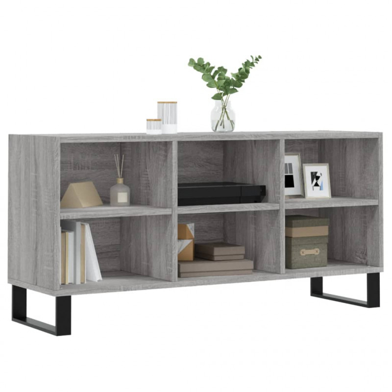 Szafka pod TV, szary dąb sonoma, 103,5x30x50 cm
