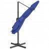 Wiszący parasol z LED, lazurowy, 400x300 cm