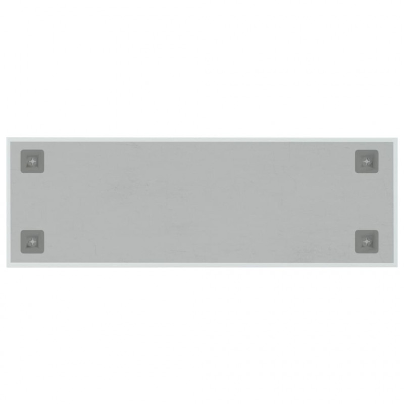 Ścienna tablica magnetyczna, biała, 60x20 cm, szkło hartowane