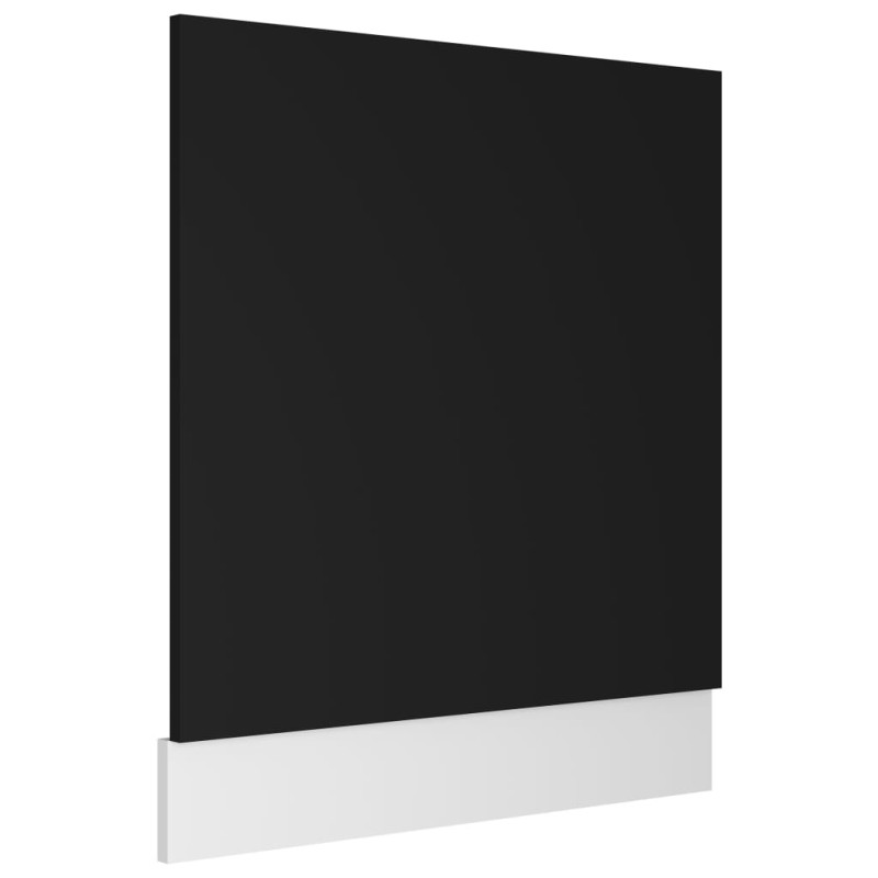 Panel do zabudowy zmywarki, czarna, 59,5x3x67 cm