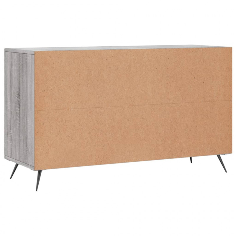 Komoda, szary dąb sonoma, 100x36x60 cm, materiał drewnopochodny