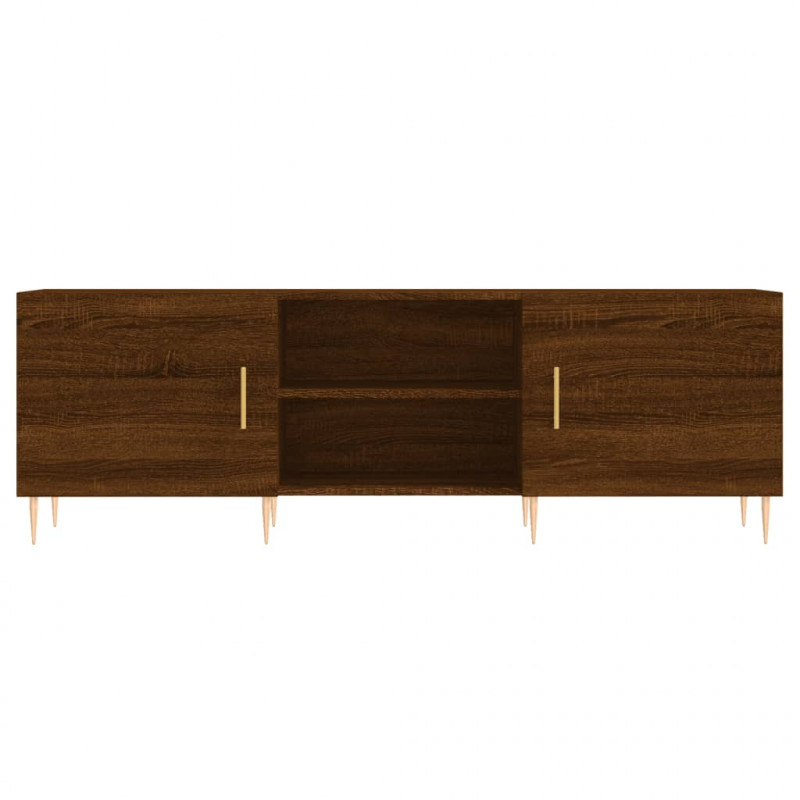 Szafka TV, brązowy dąb, 150x30x50 cm, materiał drewnopochodny