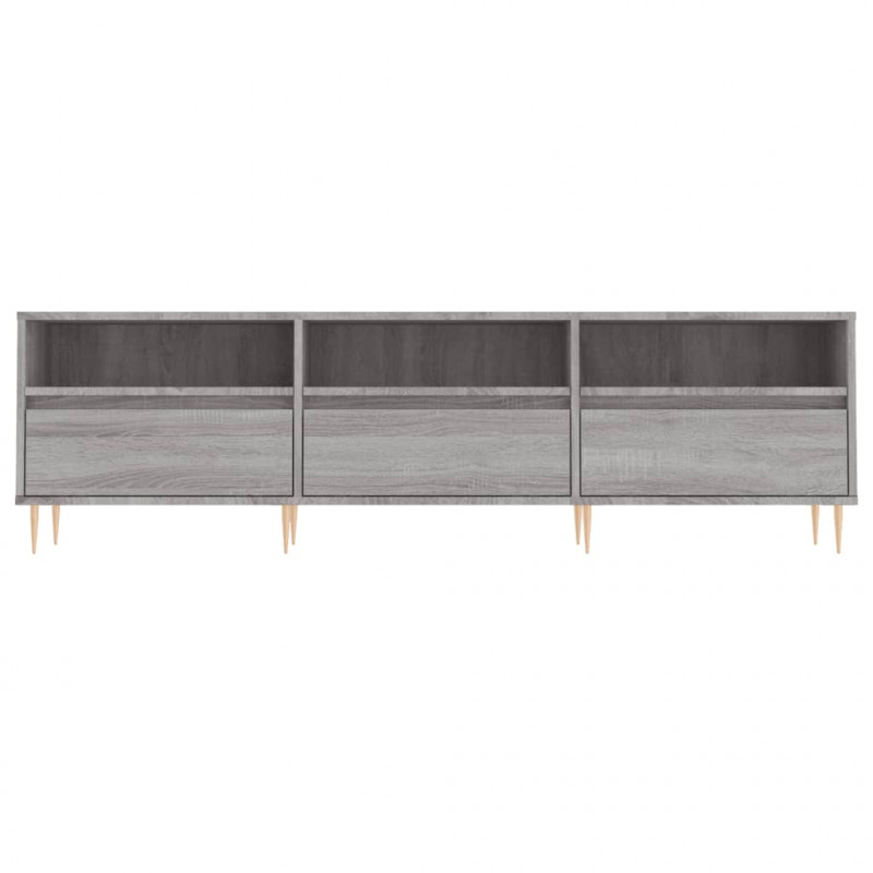 Szafka pod TV, szary dąb sonoma, 150x30x44,5 cm