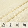 Żagiel przeciwsłoneczny, 160 g/m², kremowy, 2,5x2,5x3,5m, HDPE