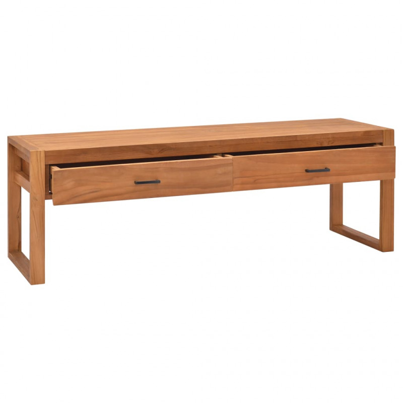 Szafka pod telewizor, 120x40x45 cm, lite drewno tekowe