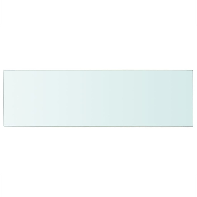 Szklany, bezbarwny panel, 80x25 cm