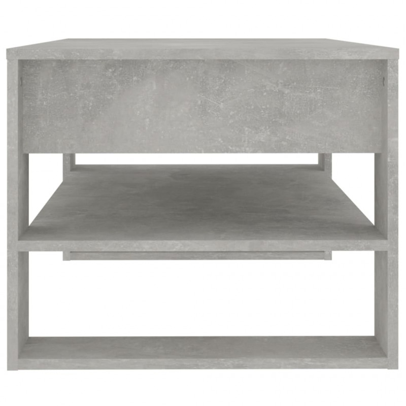 Stolik kawowy, betonowy, 102x55x45 cm, materiał drewnopochodny
