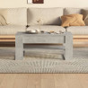 Stolik kawowy, betonowy, 102x55x45 cm, materiał drewnopochodny