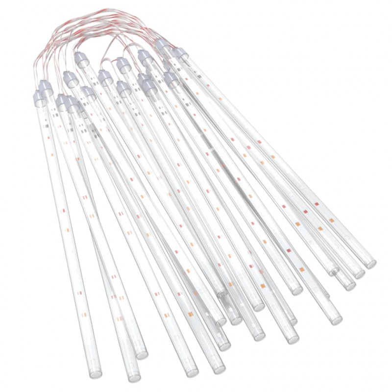 Lampki meteory, 20 szt., 30 cm, 480 kolorowych LED, wewn./zewn.