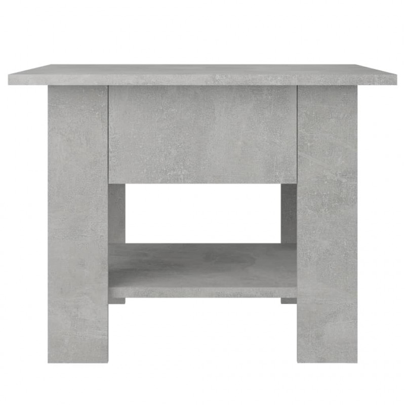 Stolik kawowy, betonowy, 55x55x42 cm, materiał drewnopochodny