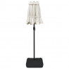 Podwójny parasol ogrodowy z LED, piaskowy, 316x240 cm