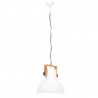 Industrialna lampa wisząca, 25 W, biała, okrągła, 40 cm, E27