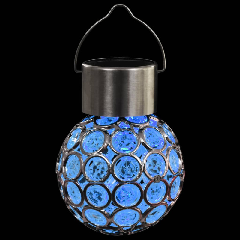 Wiszące lampy solarne, 8 szt., LED RGB