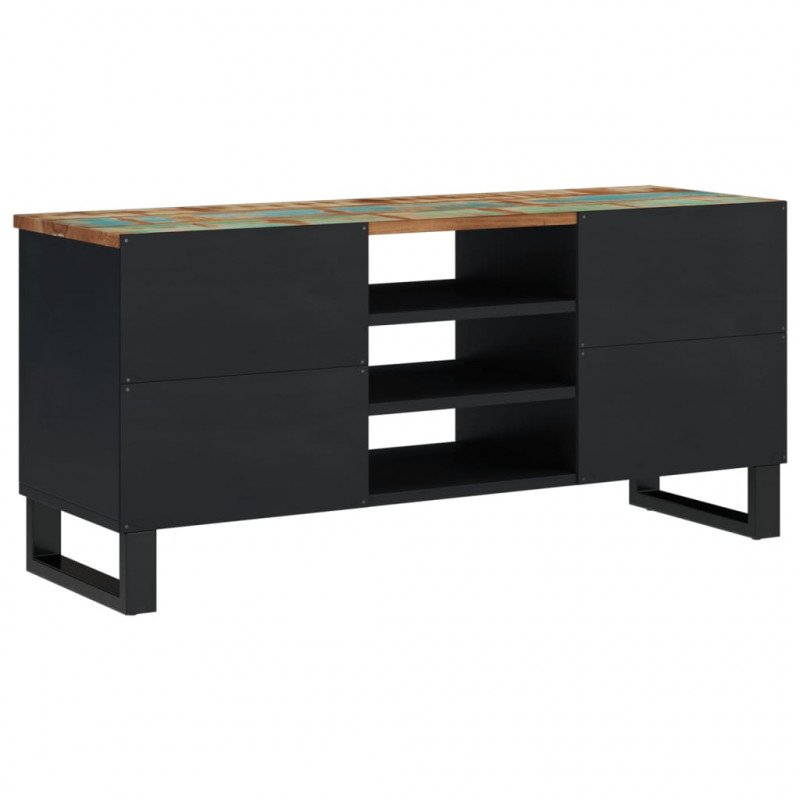 Szafka RTV, 100x33x46 cm, drewno i materiał drewnopochodny