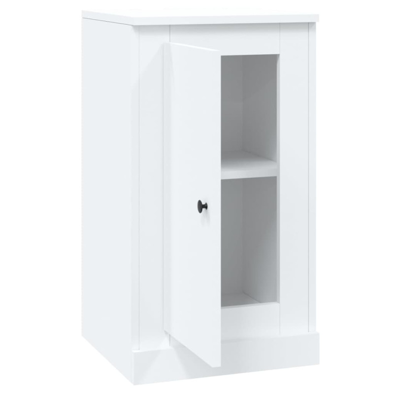 Szafki, 2 szt., białe 37,5x35,5x67,5 cm materiał drewnopochodny