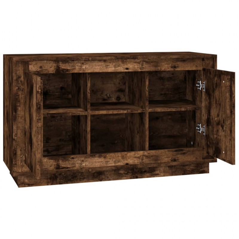 Szafka, przydymiony dąb, 102x35x60 cm, materiał drewnopochodny