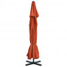 Parasol ogrodowy na słupku aluminiowym, 500 cm, terakota