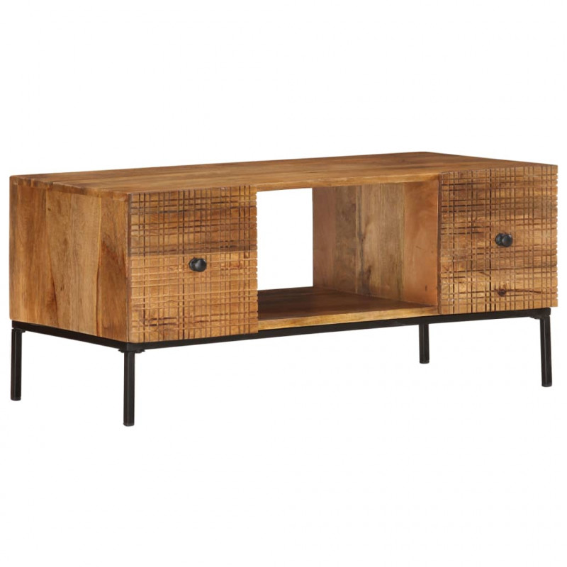 Stolik kawowy, 90 x 45 x 40 cm, lite drewno mango