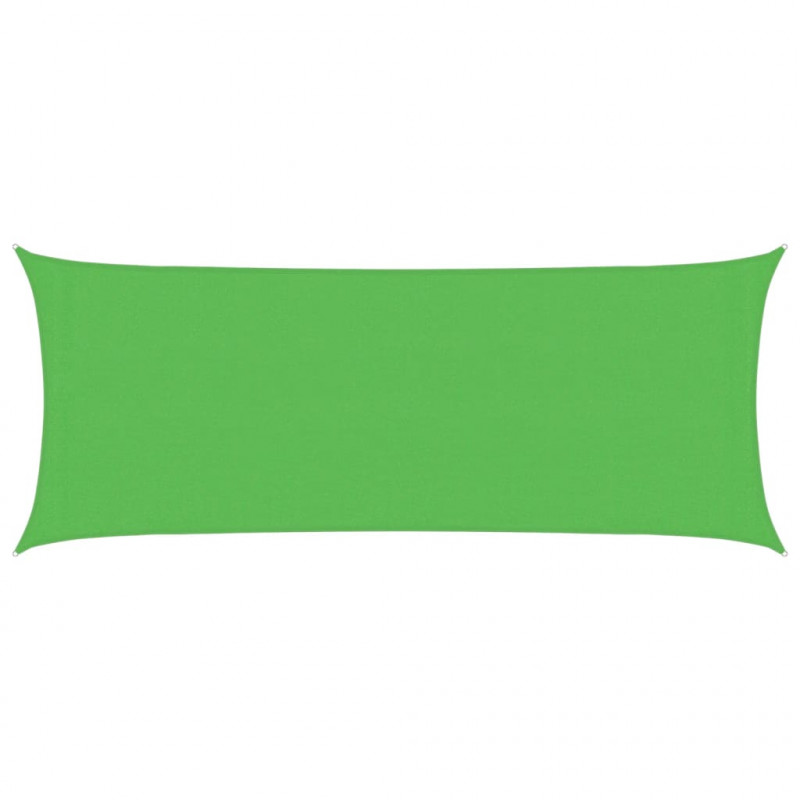 Żagiel przeciwsłoneczny, 160 g/m², jasnozielony, 2x5 m, HDPE