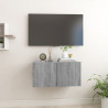 Wisząca szafka pod TV, szary dąb sonoma, 60x30x30 cm