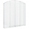 Łukowaty kosz gabionowy 200x30x200/220 cm, galwanizowane żelazo