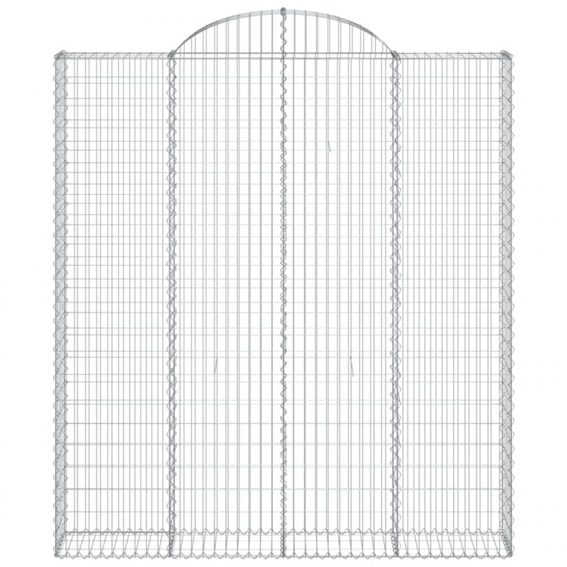 Łukowaty kosz gabionowy 200x30x220/240 cm, galwanizowane żelazo