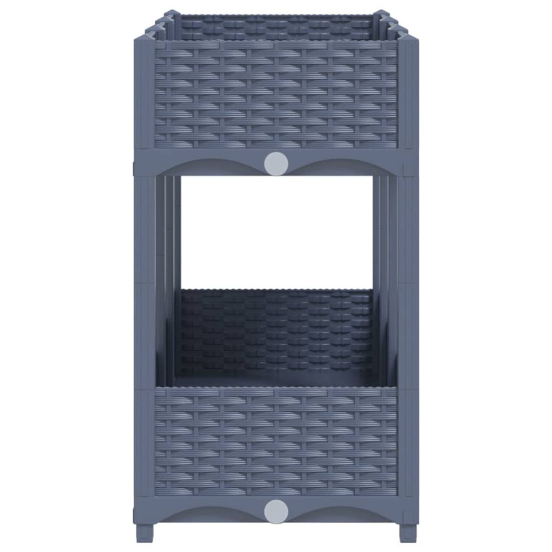 Donica do podniesionej rabaty, 120x40x71 cm, polipropylen