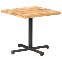 Stolik bistro, kwadratowy, 80x80x75 cm, surowe drewno mango