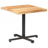 Stolik bistro, kwadratowy, 80x80x75 cm, surowe drewno mango