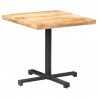 Stolik bistro, kwadratowy, 80x80x75 cm, surowe drewno mango