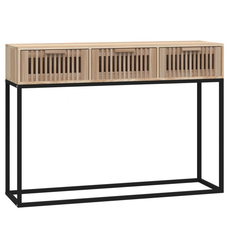 Stolik konsolowy, 105x30x75cm, materiał drewnopochodny i żelazo