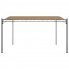 Zadaszenie, kolor taupe, 4x3 m, 180 g/m², tkanina i stal