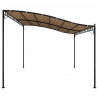 Zadaszenie, kolor taupe, 4x3 m, 180 g/m², tkanina i stal