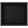 Wisząca szafka TV, czarna, 100x30x26,5 cm