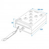 ProPlus Stalowy sejf z uchwytem, 225x165x85 mm