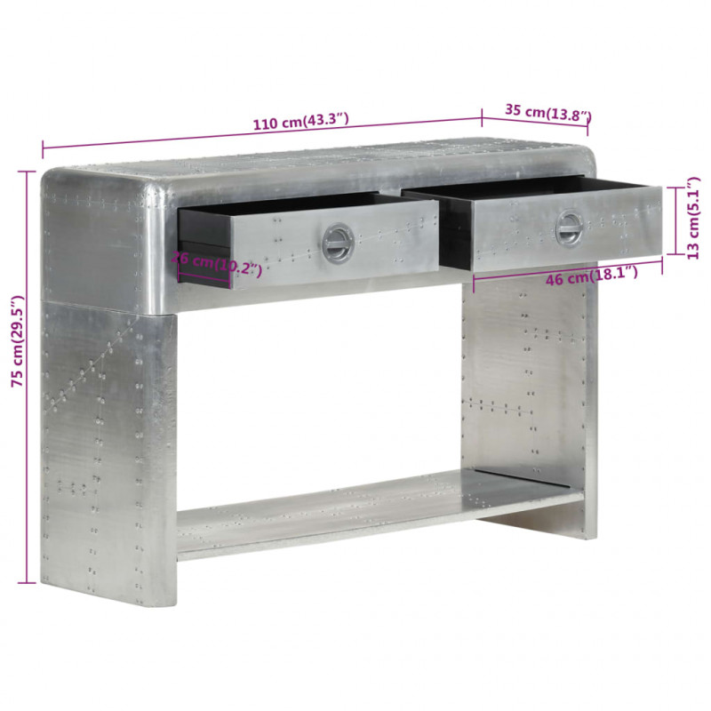 Szafka Aviator, 110x35x75 cm, metalowa