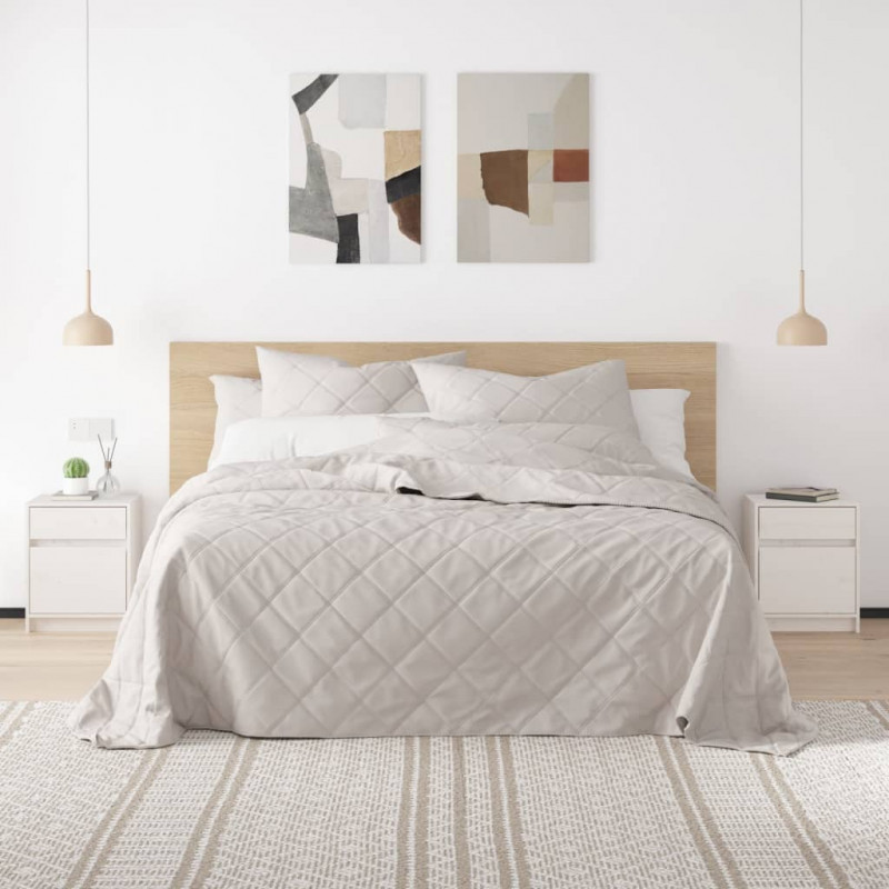 Szafka nocna, biała, 40x31x50 cm, lite drewno sosnowe