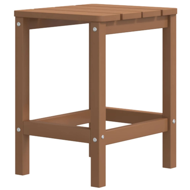 Stolik ogrodowy Adirondack, brązowy, 38x38x46 cm, HDPE