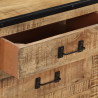 Komoda, 100x31x60 cm, lite, surowe drewno mango