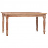 Stolik kawowy Batavia, 90x50x45 cm, bielone, lite drewno tekowe
