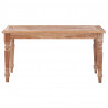 Stolik kawowy Batavia, 90x50x45 cm, bielone, lite drewno tekowe