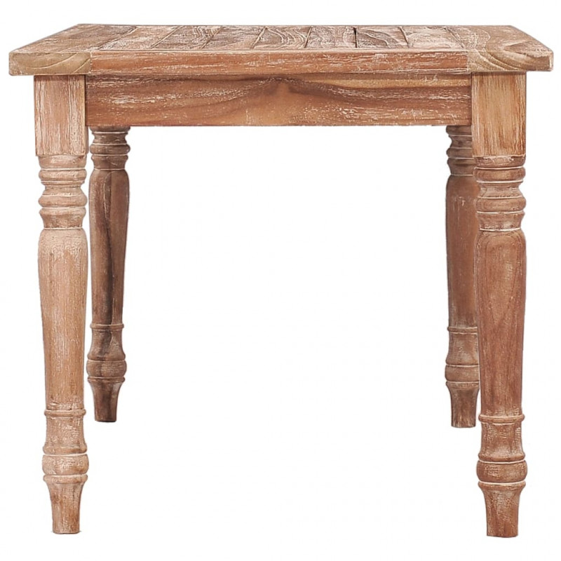 Stolik kawowy Batavia, 90x50x45 cm, bielone, lite drewno tekowe